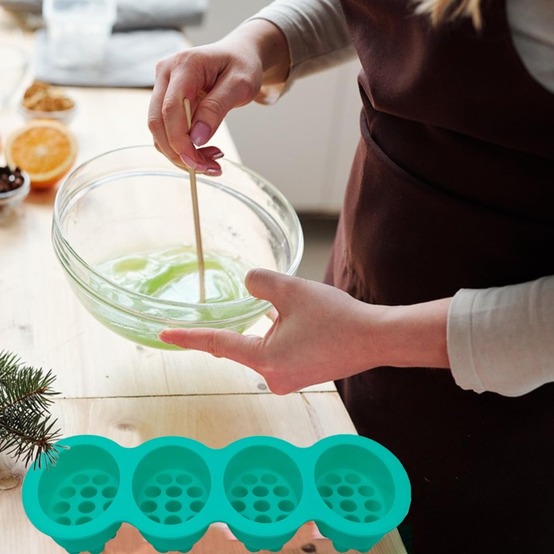 WOOPSOO 2 Pcs Massage Soap Molds Massage Silicone Molds Cake