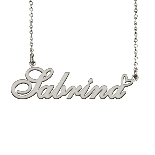 Custom Made Love Heart Initial Pendant Name Necklace for Mom