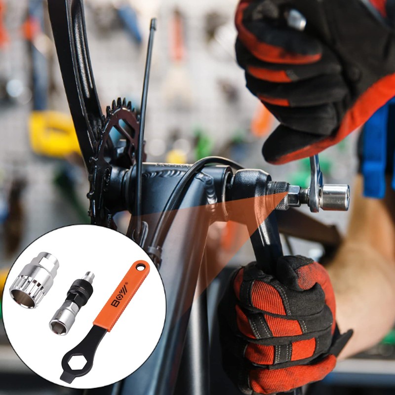 lcyen Crank Removal Tool Set - Bike Crank Removal Tool
