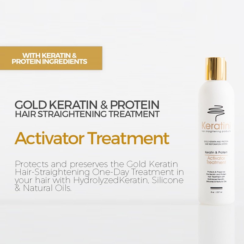 Gold Keratin Protein Activator Treatment 8oz / 237ml