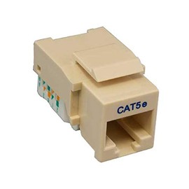 Cable Leader Cat5e RJ45 UTP Tool Less Keystone Jack (Beige)