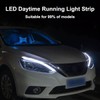 TEKSHINNY Car LED Strip Lights, 2Pcs 24 Inch Flexible LED