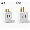 Oviitech Single Receptacle to 3 Outlet Cube Wall Tap,Plug-In Triple