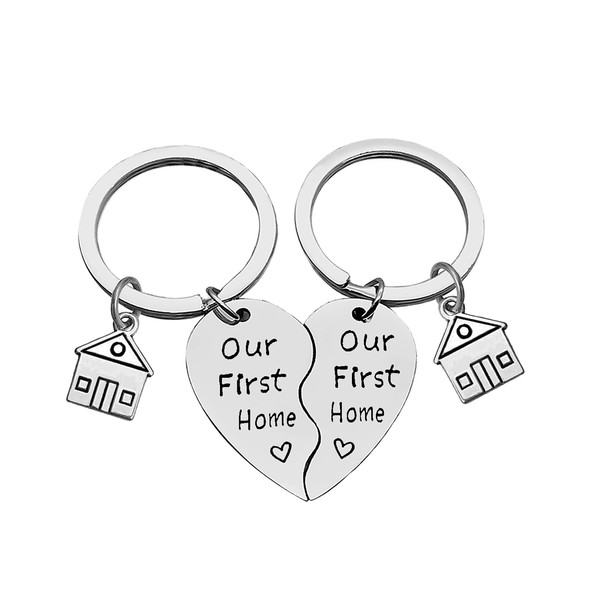 Xiahuyu Our First Home Keychain Set New Home Keychain Gifts