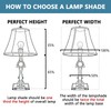 Bell Lamp Shades Set of 2, 6.5" × 13" ×