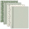 4 Rolls Sage Green Wrapping Paper- 17 x 120 in