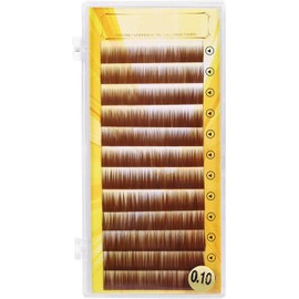 Generic Extensión de Cejas Postizas de Color Marrón Mixto, Fibra y Cómoda para Looks de Cejas Impresionantes, 5-8mm de Longitud, 12 Uds.