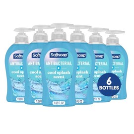 Softsoap Clean & Protect Antibacterial Liquid Hand Soap, Cool Splash Hand Soap, 11.25 Ounce, 6 Pack