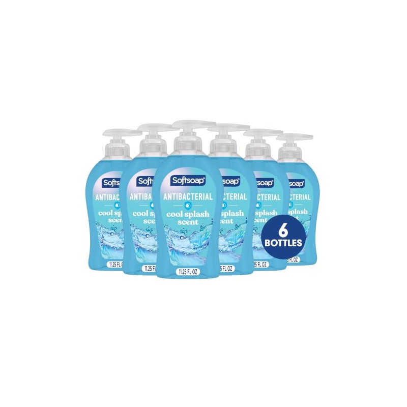 Softsoap Clean & Protect Antibacterial Liquid Hand Soap, Cool Splash