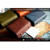IrideScent PUEBLO Men's Bi-fold Wallet, Box-shaped Coin Purse, Italian Leather,