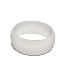 Tough Love Rings - Solid White - Thick Band - Size 8