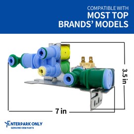 Enterpark 242252702 OEM Replacement of Refrigerator Inlet Valve for Washer by Robertshaw replaces 242252702 241734301 WV2702 AP5671757 PS7784018