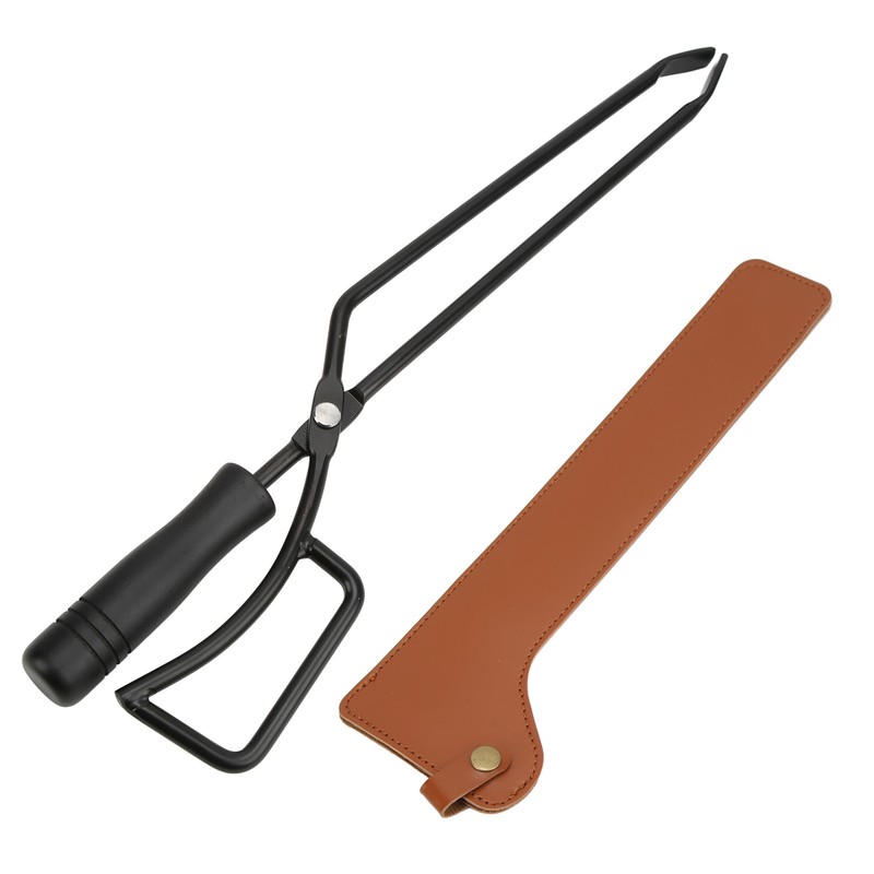 Fireplace Tongs Fire Pit Charcoal Clip Stainless Steel Grill Tongs
