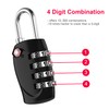 ZHEGE TSA Approved Locks, Suitcase Lock, 4 Digit Luggage Combination