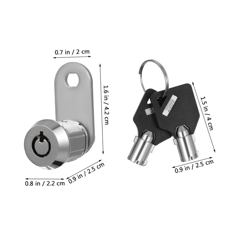 OSALADI Cabinet Lock Tubular Lock with Keys Durable Construction for