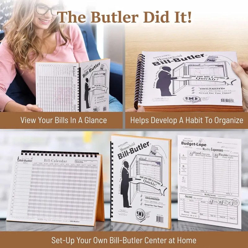 Bill-butler, Organizador Mensual De La Factura Del Hogar Y P