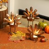FORUP Metal Turkey Candle Holders, Set of 12 Thanksgiving Home