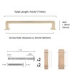 COTYKILEY 10 Pack 6-1/4 Inch(160mm) Brushed Brass Kitchen Cabinet Handles
