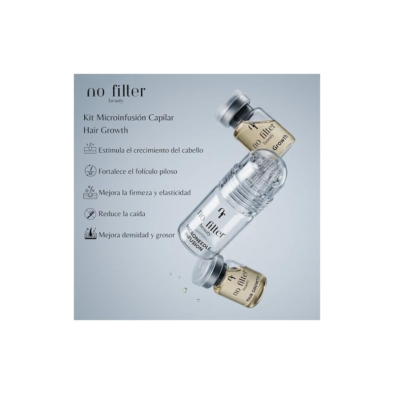 No Filter Beauty Kit de Microinfusión Capilar Hair Growth para