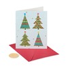 Papyrus Boxed Christmas Cards with Envelopes, Joyful Celebration, Christmas Trees