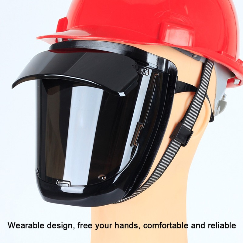 PC Welding Facemask 180° Large View Wearable Welding Facemask 120℃