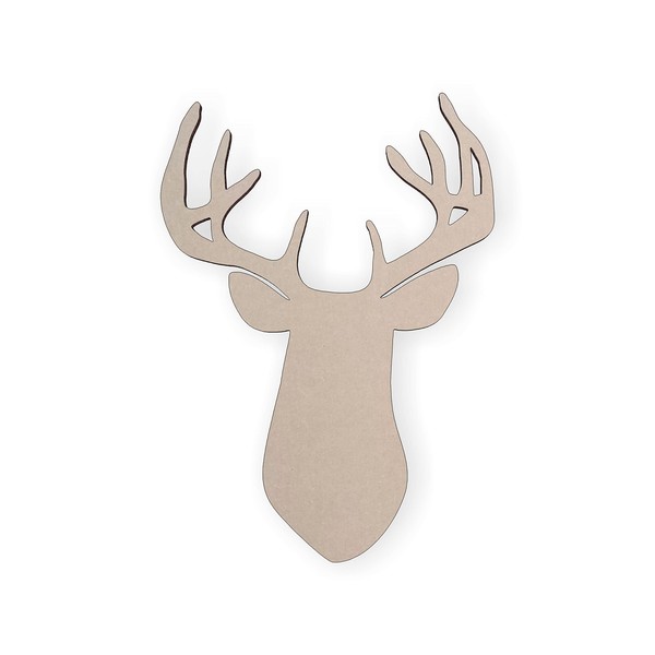 Wooden Deer Head Silhouette, Wooden Cut Out, Wall Art, Home