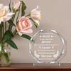 Leadership Crystal Keepsake Plaque for Boss - Office Farewell, Retirement,