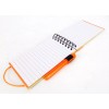 Sweda Mini Pocket Jotter Notebook & Pen, Orange, Spiral Bound,