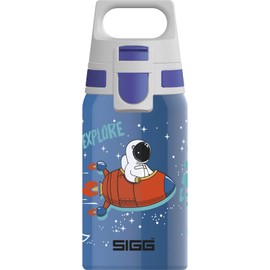 SIGG Unisex Youth Shield One Space Kids Water Bottle, Blue, 0.5 l