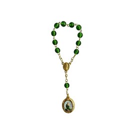Green One Decade Saint Jude Rosary Decenario De San Judas Tadeo Small Rosary Catholic Prayer
