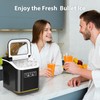 Electactic Ice Maker Machine Countertop Portable Compact Small Bullet Ice