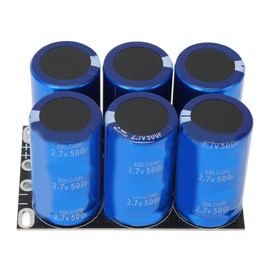 16V 83F Total Capacitor High Current Discharge 6Pcs 2.7V 500F Automotive Rectifier Farad Capacitor Module