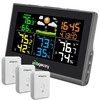 Urageuxy Multiple Sensor Weather Station Wireless Indoor Outdoor Thermometer Hygrometer