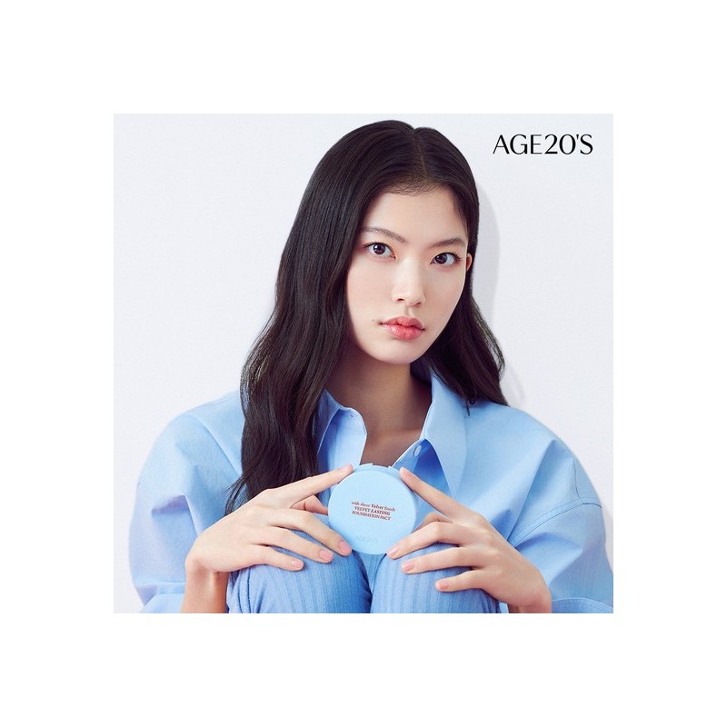 AGE20'S Velvet Lasting Foundation Pact (Main Product 1 + Refill