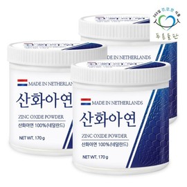 Blue Field 산화 아연 분말 가루 170gx3통 징크옥사이드 100 징크아연 식품첨가제 Zinc Oxide Powder 170g x 3 Cans Zinc Oxide 100 Zinc Supplement Food Additive