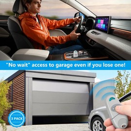 3 Pack 433.92MHz Universal Garage Door Remote Control Compatible with 432EV 2 Channels