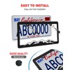 ZXFOOG Mountain License Plate Frames- Plastic Black Car Tag Holder