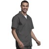 Cherokee Workwear Scrubs Men's Zip Front Jacket, Pewter, Medium