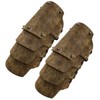 HiiFeuer Medieval Faux Leather 4-Layer Armbraces Armor, Medieval Mercenary Warmers,