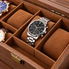 Wooden Watch Display Box for Watch Collection Storage – Glass