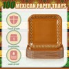 Yungyan 100 Pcs Platos De Barro Mexicanos Square Paper Plates
