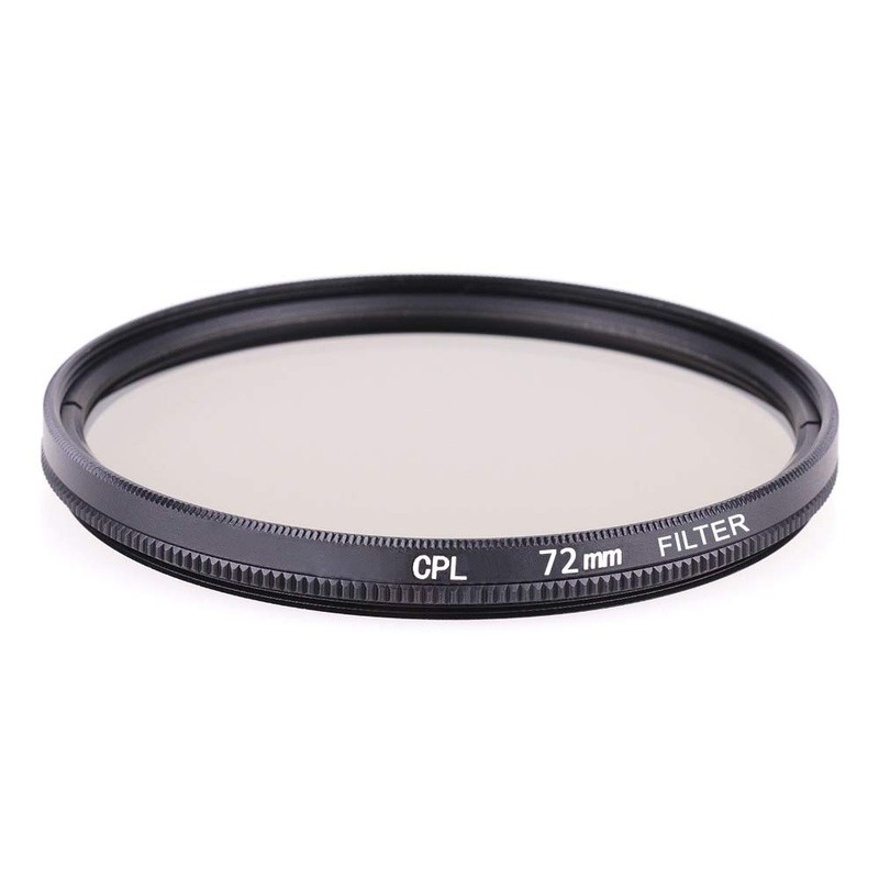 72mm Circular Polarizing Filter CPL Lens Filter, for Enhancing Contrast
