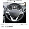 MEWANT Hand Stitched Car Steering Wheel Covers for Lancia Delta