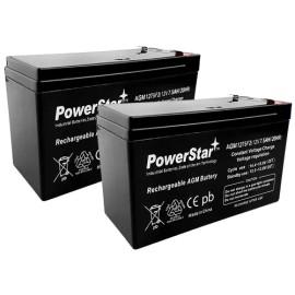 PowerStar 2pk 12V 7.5AH Battery RAZOR Scooter ES300 E200 E300 Bella Betty Daisy vapor