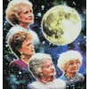 The Golden Girls Women's Four Golden Girls Moon T-Shirt (Medium)