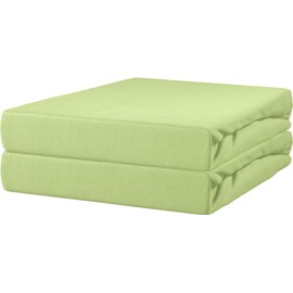 Erwin Müller Nuremberg Neck Pillow Cover Double Jersey Lime Green Size 32 x 32 cm Soft Temperature Regulating Especially Shape-True to Shape