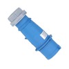 Industrial Socket IP44 Waterproof Brass Contact Aviation Connector 2P+E 32A