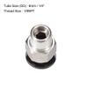 sourcing map Straight Pneumatic Push to Quick Connect Fittings 1/8NPT