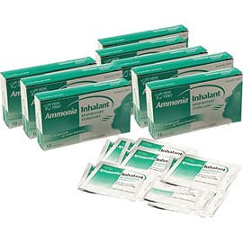 AMMONIA INHALANT WIPE, 8 Packs of 10