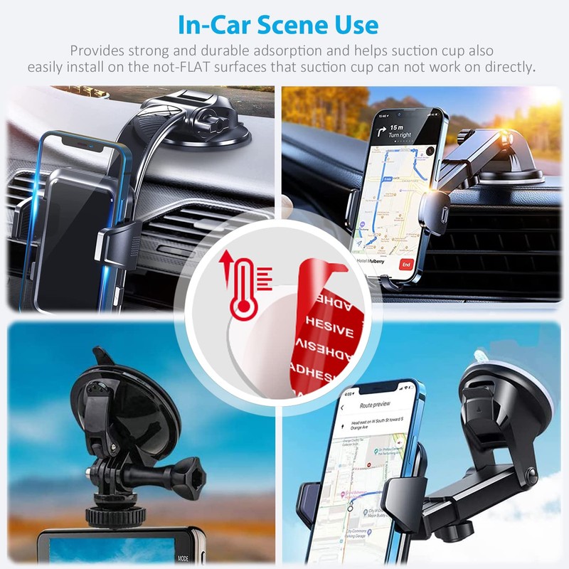 AZXYI Very High Bond Sticky Adhesive, 6 Pack Dashboard Pad